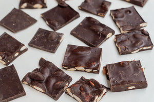 Signature Belgian dark chocolate almond bark