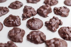 Crunchy peanut clusters handmade in our Virginia Beach chocolate boutique