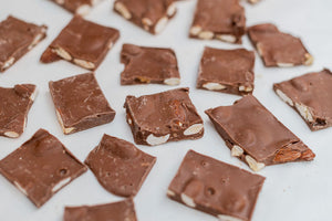 Traditional Belgian milk chocolate almond bark